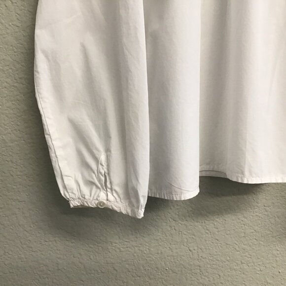 VELVET Graham & Spencer White Pintuck Blouse High Neck Women’s Size XL - Picture 4 of 10